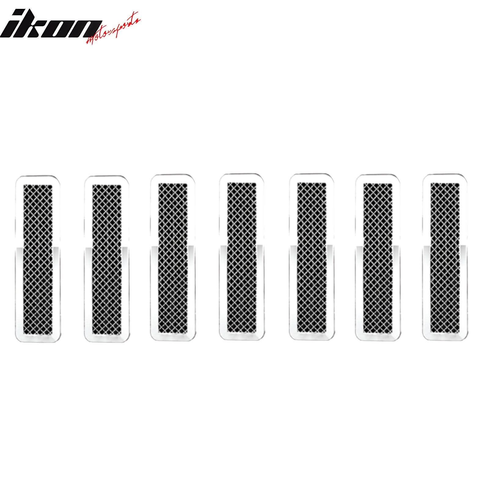 2007-2010 Jeep Compass& Patriot Mesh Style Bumper Upper Grille Inserts - Image 2
