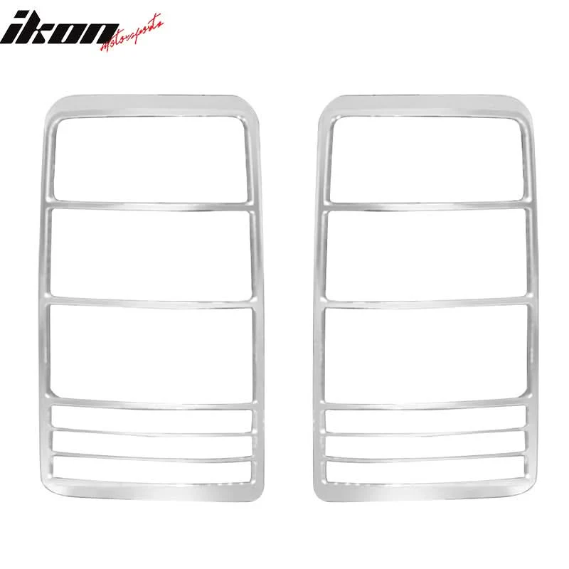 2007-2011 Dodge Nitro Chrome 2PCS Rear Tail Lights Bezel Covers ABS - Image 3