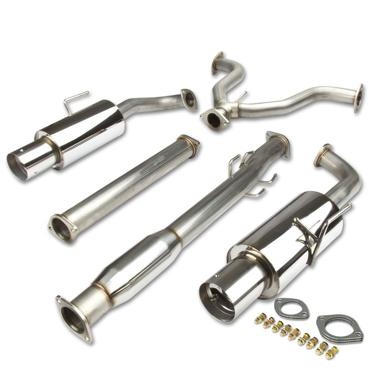 2007-2012 Nissan Altima Sedan Catback Exhaust Dual Tip Stainless Steel - Image 3
