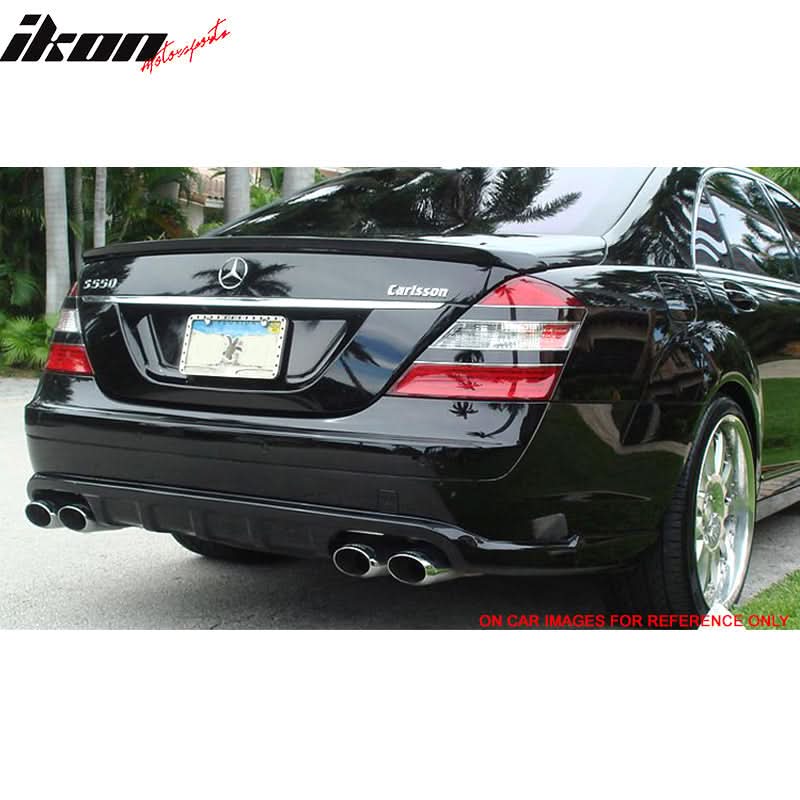 2007-2013 Benz S-Class W221 4Door AMG Style Rear Trunk Spoiler ABS - Image 3