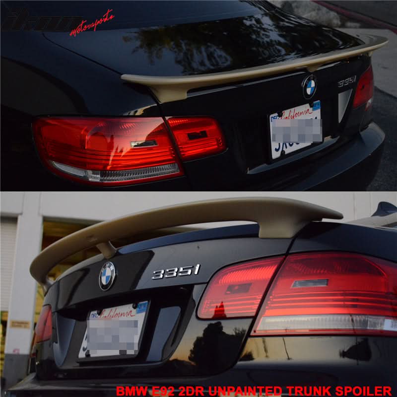 2007-2013 BMW E92 3 Series Coupe AC Rear Trunk Spoiler ABS - Image 2