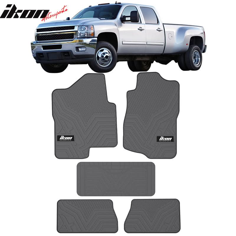 2007-2013 Chevy Silverado Latex Floor Mat All Weather Carpet 5PC - Image 10