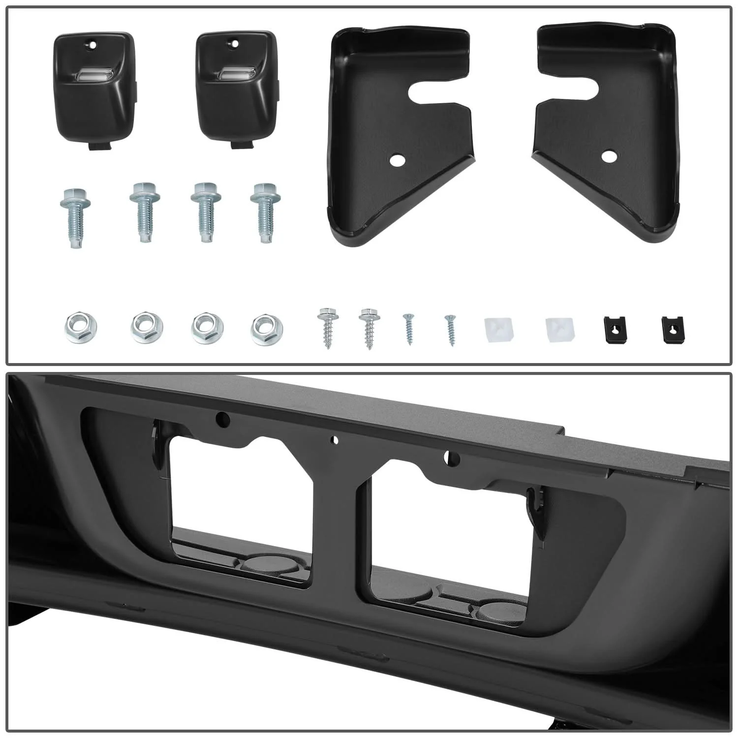 2007-2013 Toyota Tundra Rock Warrior Style Rear Bumper - Black - Image 4