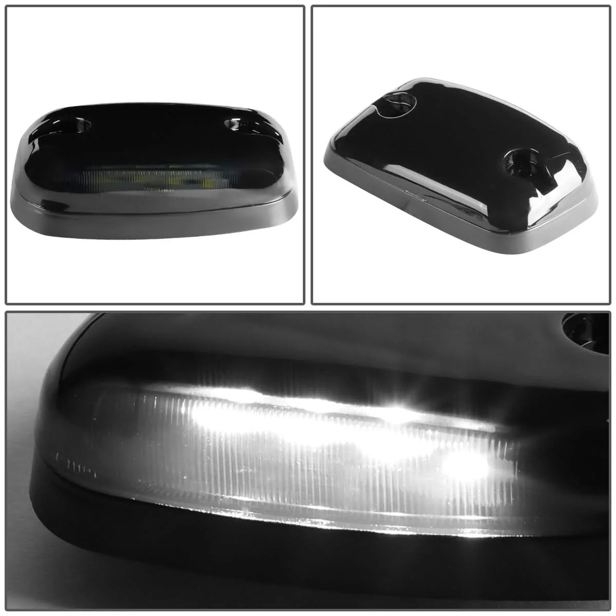 2007-2014 Chevrolet Silverado Cab Light - Smoke Housing White LED - Image 4