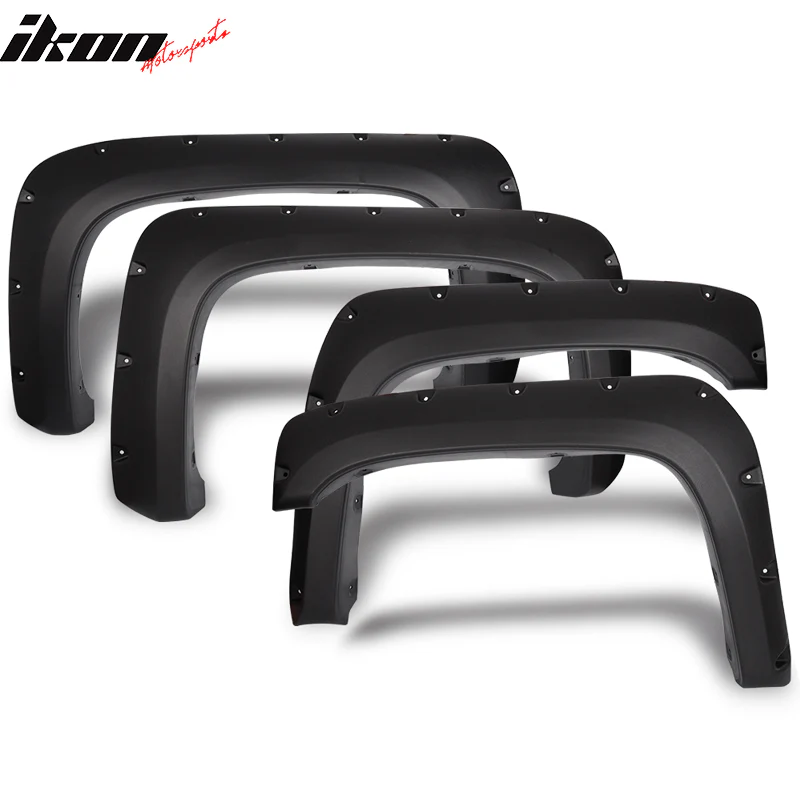 2007-2014 Chevy Silverado 1500 2500HD 3500HD 6.5 8Ft Bed Fender Flares - Image 3