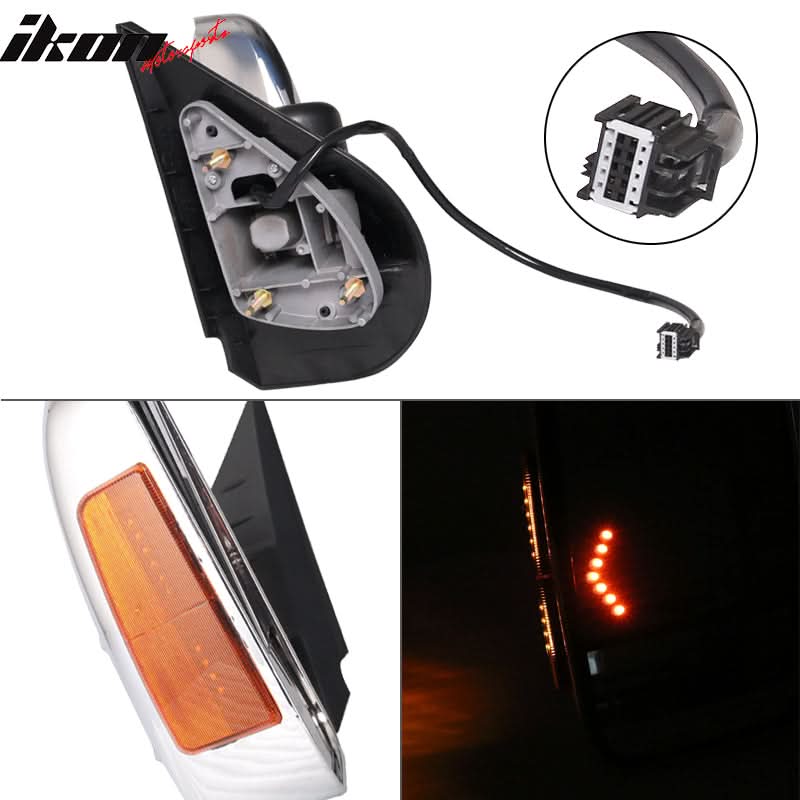 2007-2014Â Silverado Tow Mirrors Power Heated Signal Arrow Light 2PC - Image 4