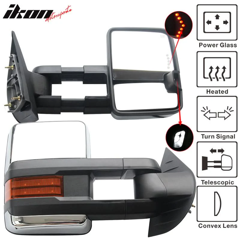 2007-2014Â Silverado Towing Mirror Power Heat Signal Arrow Clear Light