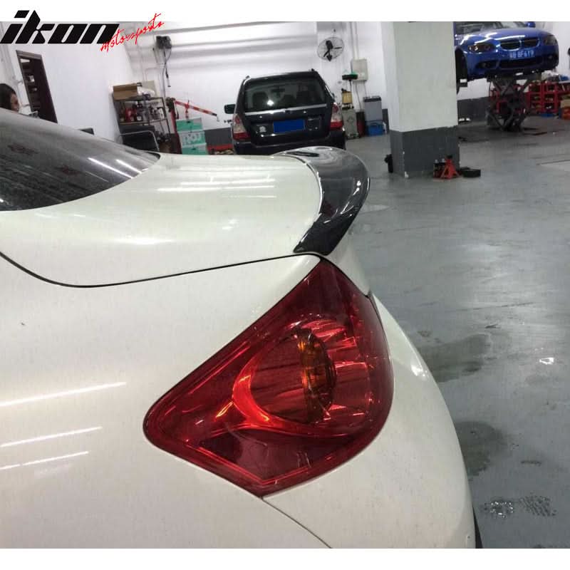 2007-2015 Infiniti G35 G25 G37 Q40 JDM Rear Trunk Spoiler Carbon Fiber - Image 6