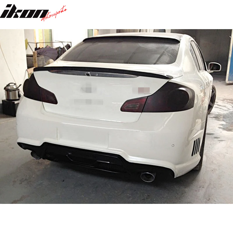 2007-2015 Infiniti G35 G25 G37 Q40 VIP Rear Trunk Spoiler Carbon Fiber - Image 2