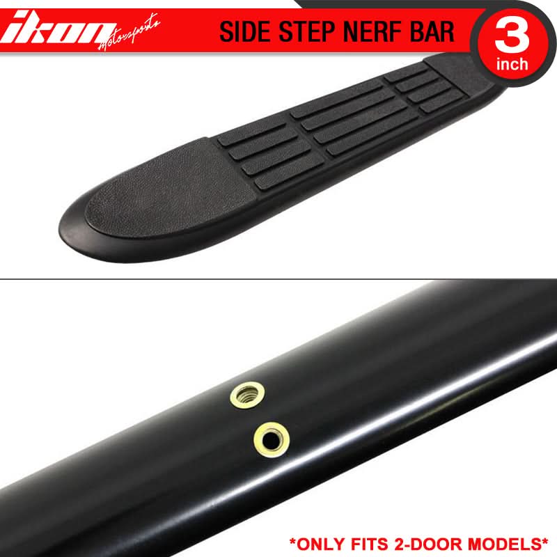 2007-2018 Jeep Wrangler 2 Door Side Running Boards - Image 3