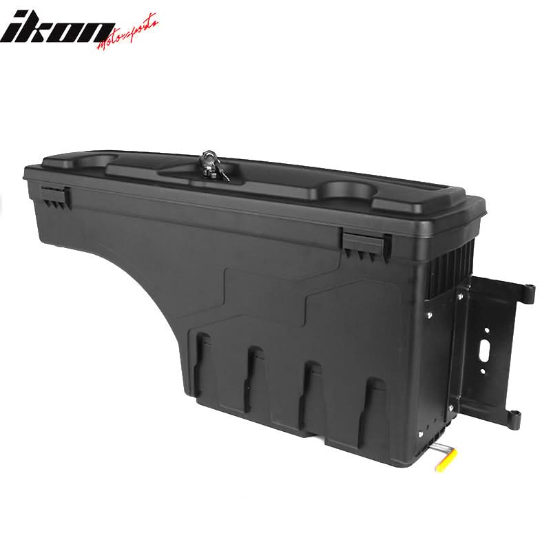 2007-2019 Toyota Tundra Black Truck Bed Storage Box Passenger Side ABS - Image 2
