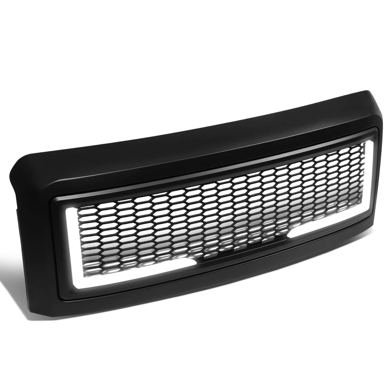 2008-2010 Ford F-250 F-350 F-450 F-550 Honeycomb Mesh Grille w/ LED DRL - Image 2