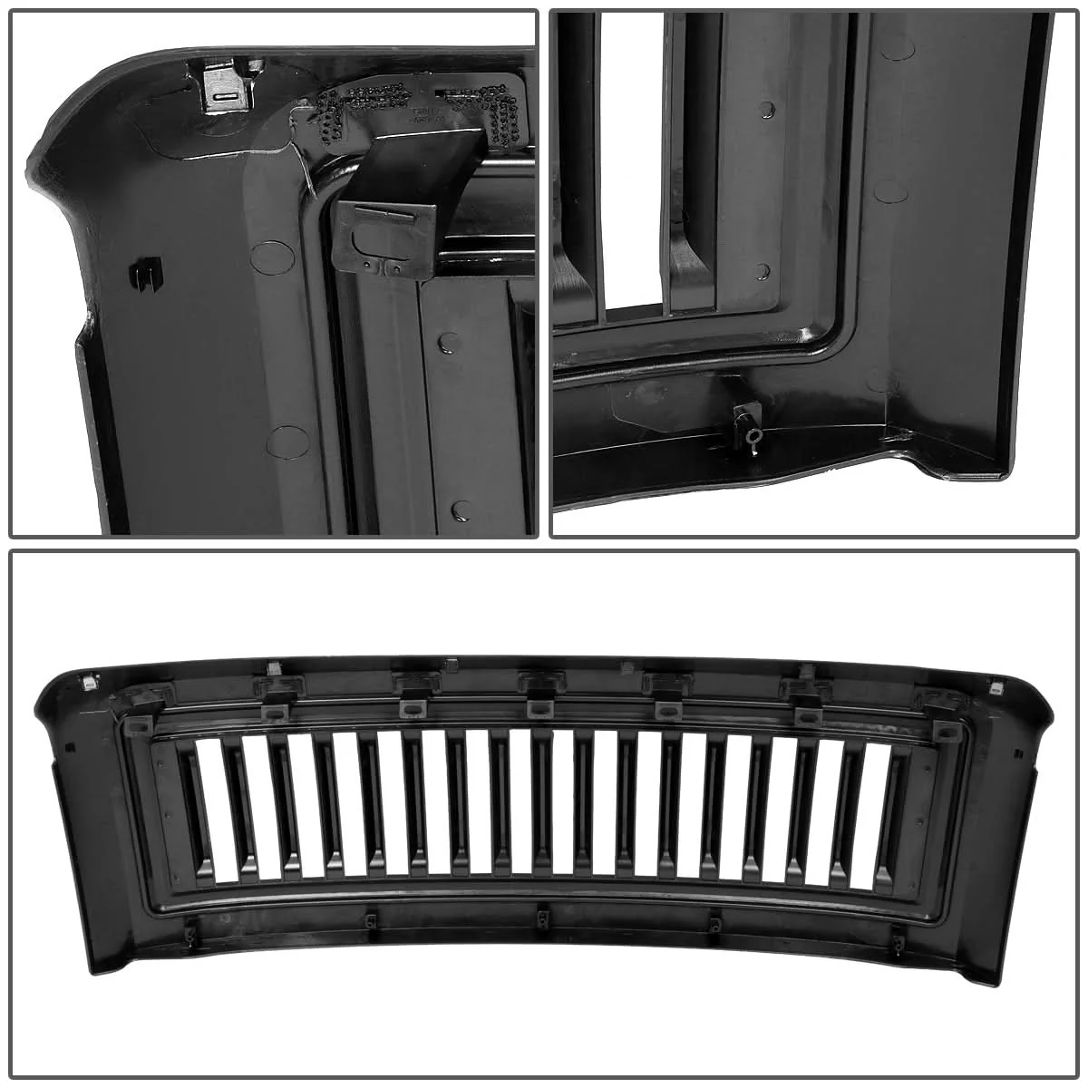 2008-2010 Ford F-250 F-350 F-450 F-550 Vertical Fence Grille Matte Black - Image 5