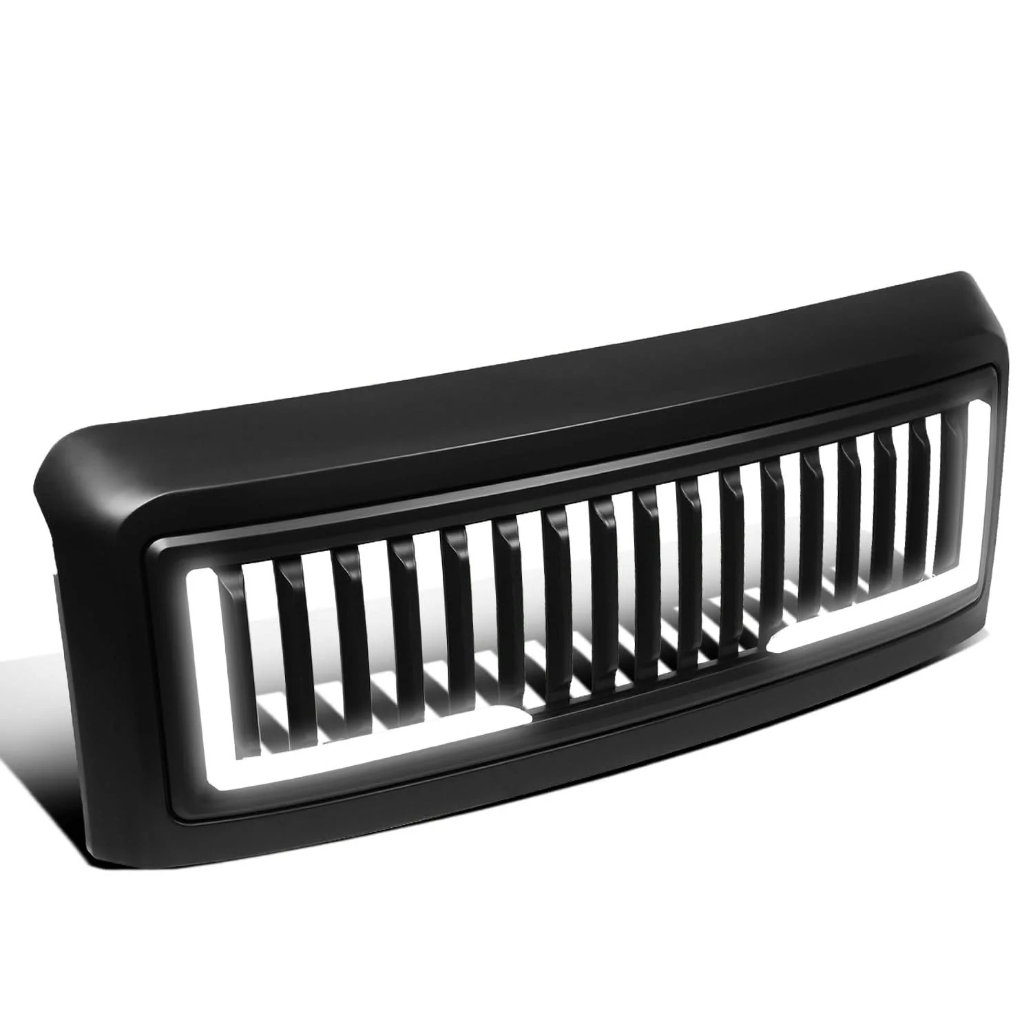 2008-2010 Ford F-250/F-350/F-450/F-550 Vertical Fence Style LED DRL Grille - Image 2