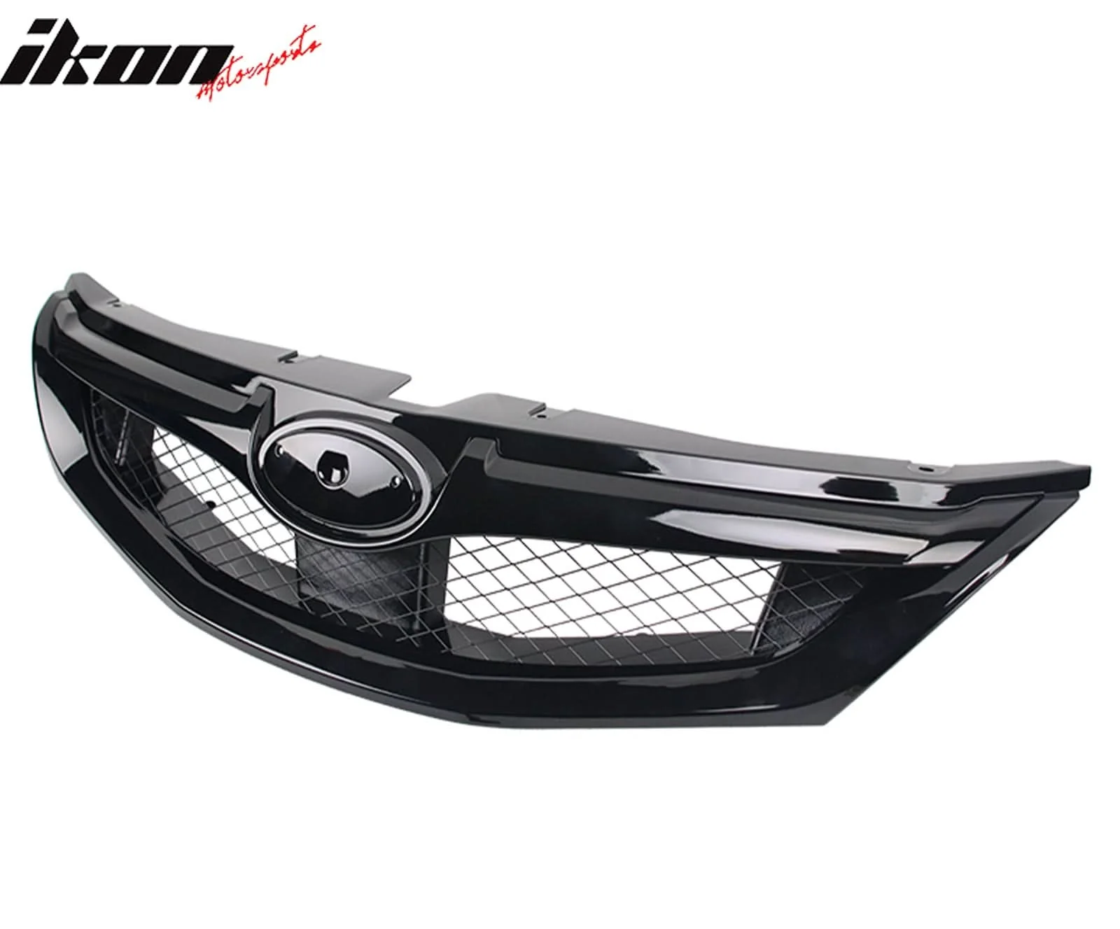 2008-2010 Subaru Impreza WRX Hatchback OE Style Grille Gloss Black ABS - Image 2