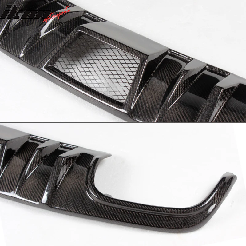 2008-2011 Benz W204 C63 R Style Rear Bumper Lip Diffuser Carbon Fiber - Image 4
