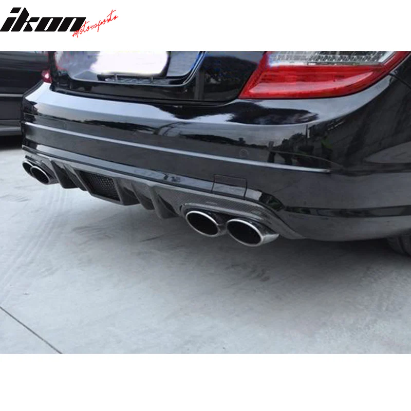 2008-2011 Benz W204 C63 R Style Rear Bumper Lip Diffuser Carbon Fiber - Image 7