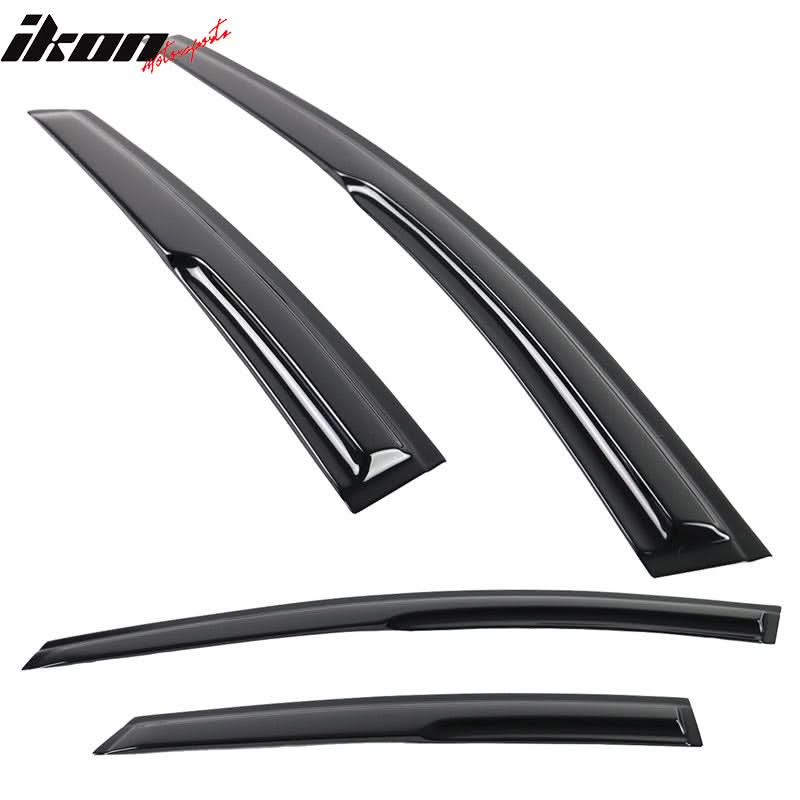 2008-2011 Ford Focus 4Door Acrylic 4PC Tape On Window Visors Guard - Image 7