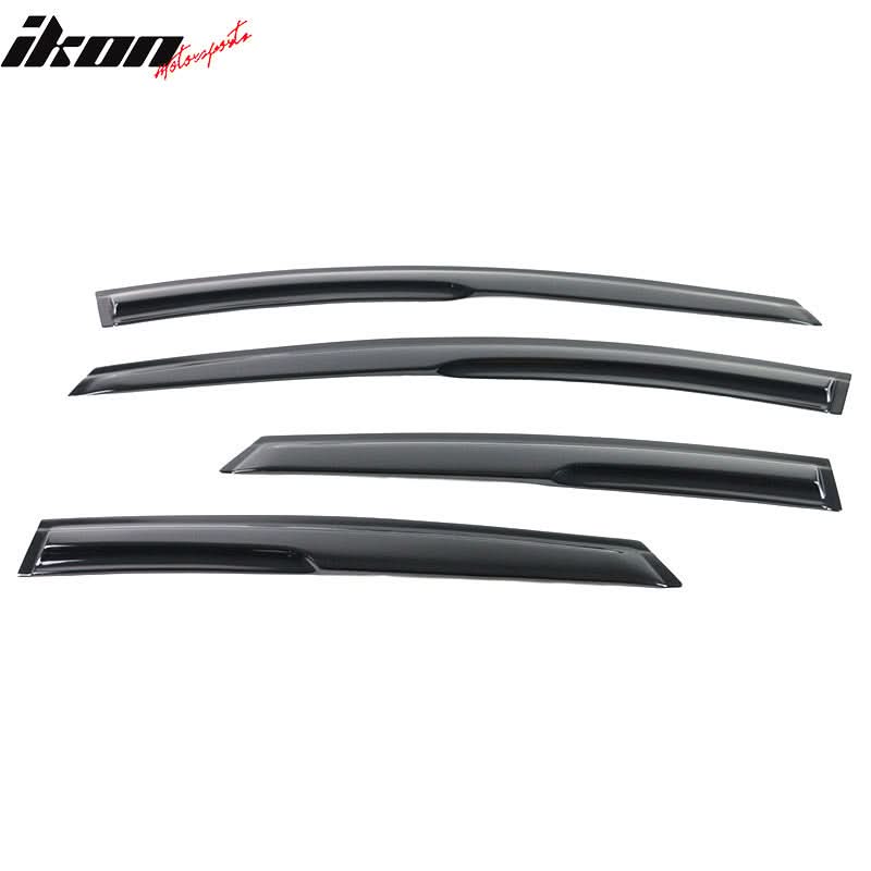 2008-2011 Ford Focus 4Door Acrylic 4PC Tape On Window Visors Guard - Image 8