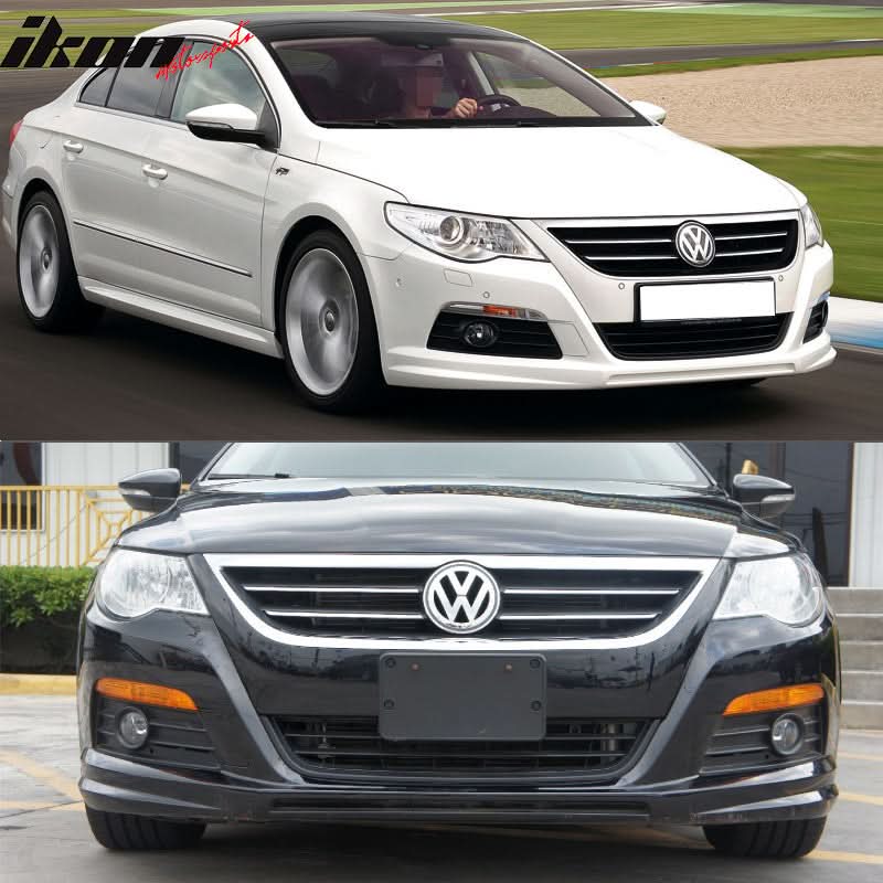 2008-2012 VW CC 4Dr Sedan Front Bumper Lip Spoiler Splitter PU - Image 2