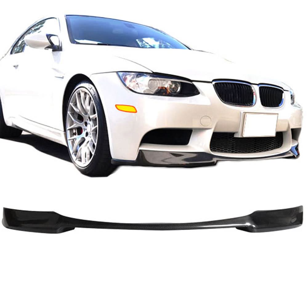 2008-2013 BMW E92 E90 E93 M3 Series 4Dr 2Dr V Style Front Bumper Lip - Image 4