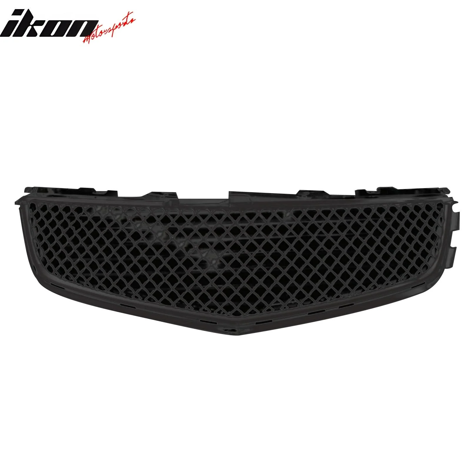 2008-2013 Cadillac CTS 4Dr CTV Style Front Bumper Upper Mesh Grill ABS - Image 2