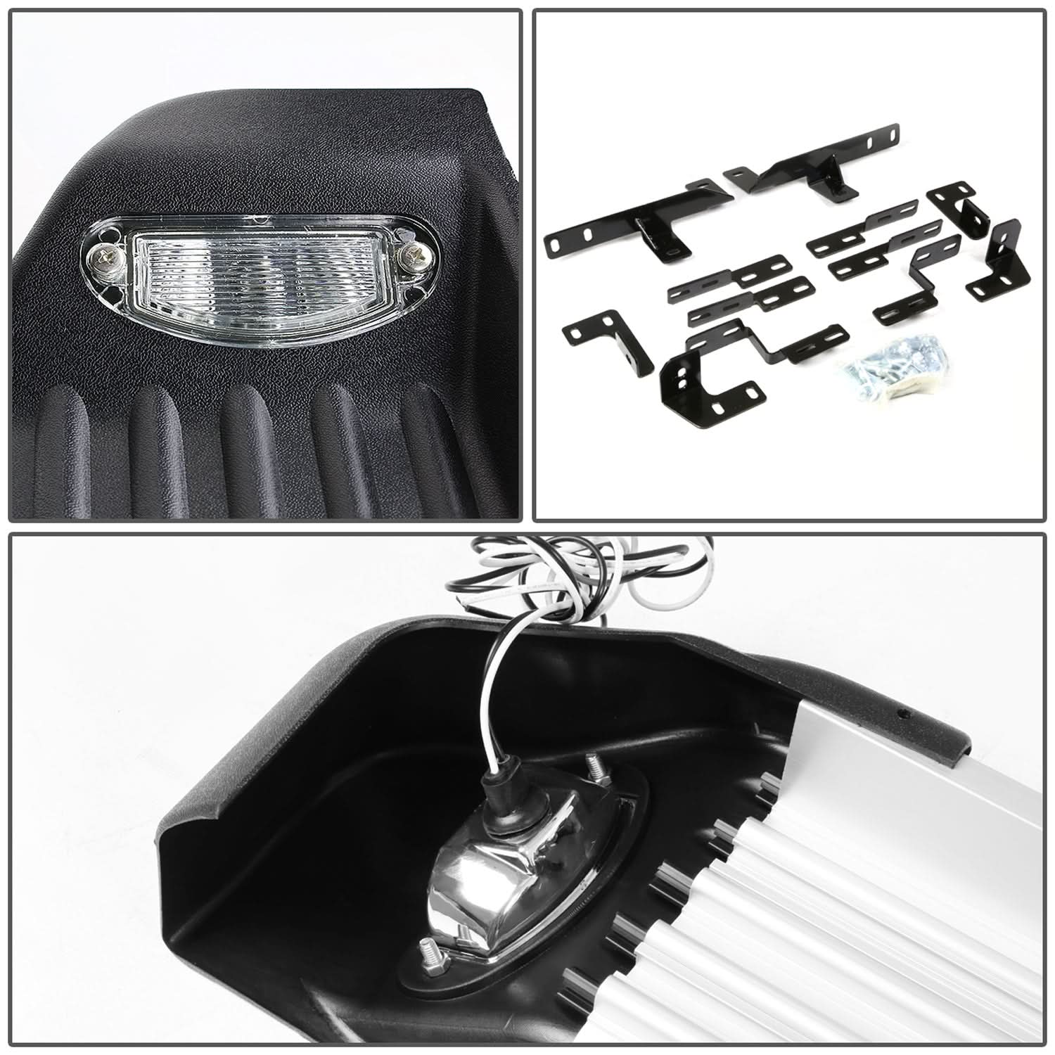 2008-2013 Toyota Highlander LED Running Boards Aluminum Black - Image 5