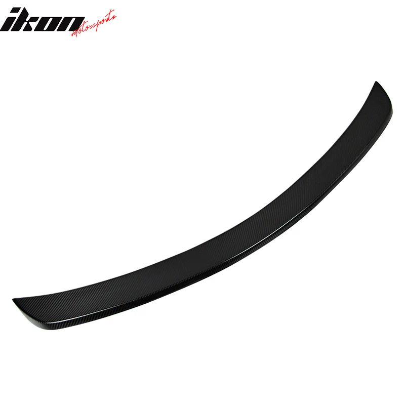 2008-2014 Benz C Class W204 Sedan Ikon 2 Style Carbon CF Trunk Spoiler - Image 2