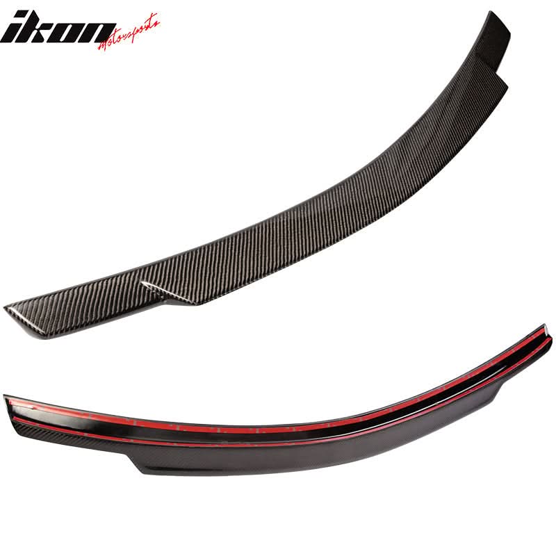 2008-2014 Benz C-Class W204 Sedan V Style Carbon Fiber Trunk Spoiler - Image 3