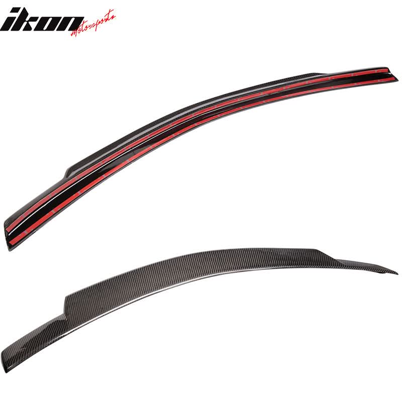 2008-2014 Benz C-Class W204 Sedan V Style Carbon Fiber Trunk Spoiler - Image 4