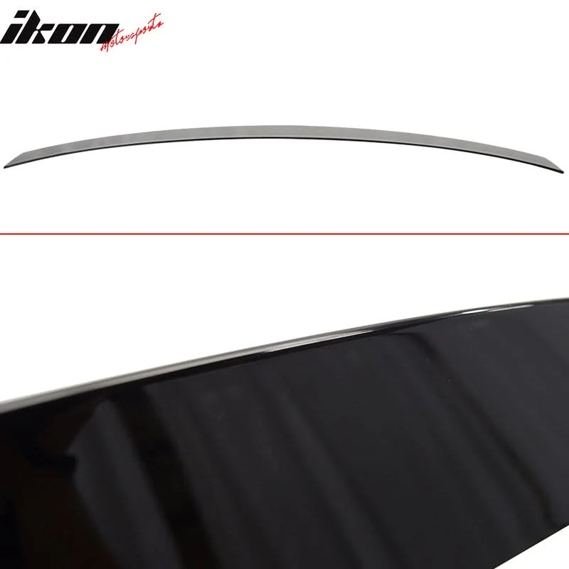 2008-2014 Benz W204 #040 Black AMG Style Trunk & OE Roof Spoiler ABS - Image 6