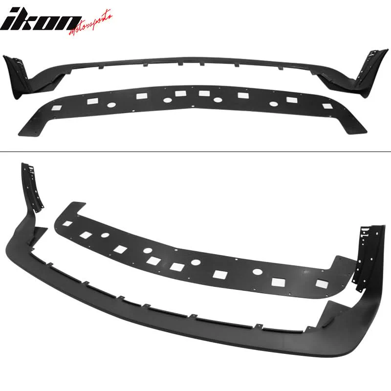 2008-2014 Challenger Front+Rear Bumper Cover+Fender Flares+V3 Diffuser - Image 6