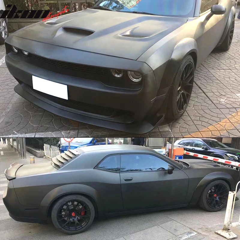 2008-2014 Dodge Challenger Front Bumper + Demon Lip + Fender Flares - Image 2