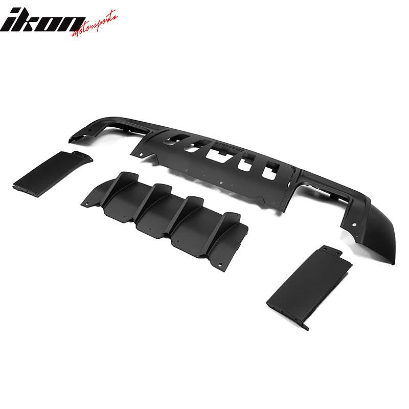 2008-2014 Dodge Challenger Front + Rear Bumper Cover + Diffuser PP - Image 13