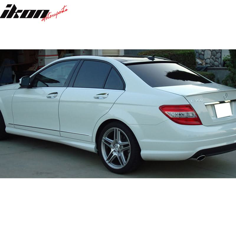 2008-2014 Mercedes Benz C-Class 4Door OE Style Rear Roof Spoiler ABS - Image 3