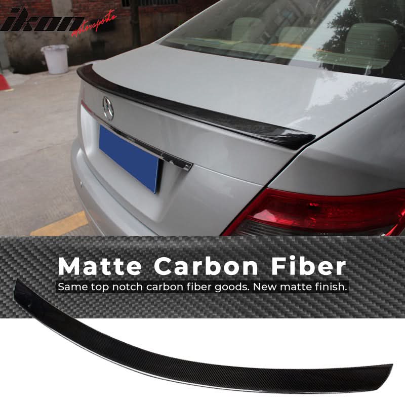2008-2014 Mercedes-Benz C-Class W204 2 Door Trunk Spoiler Carbon Fiber - Image 4