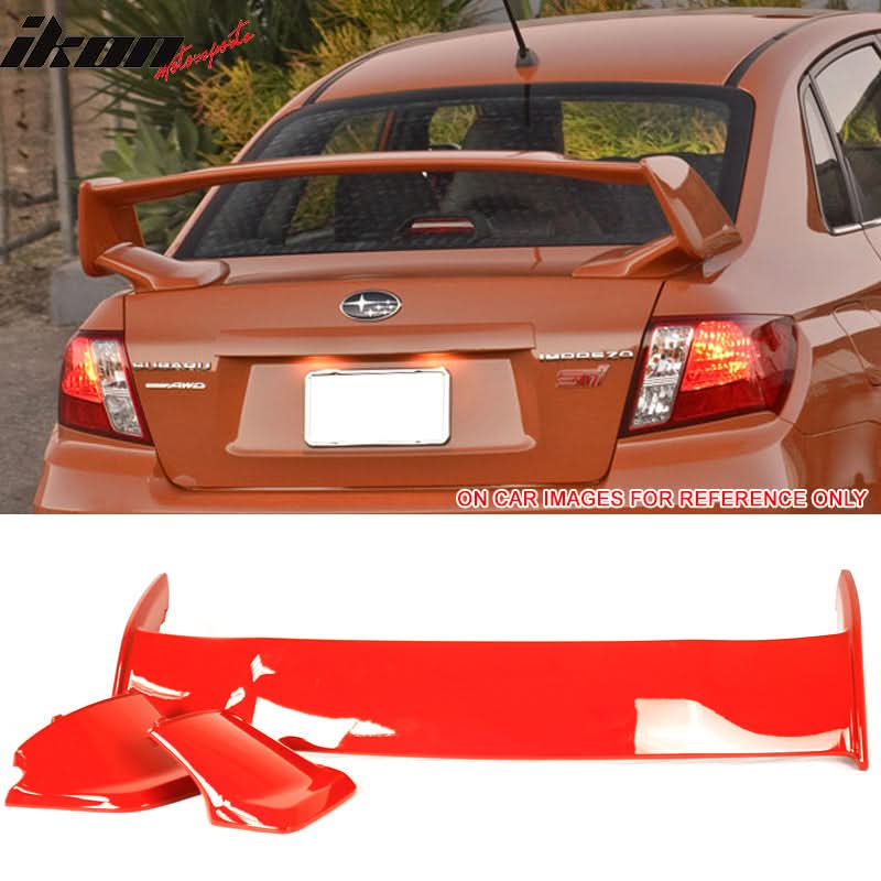 2008-2014 Subaru WRX 08-11 Impreza STI STI Style Trunk Spoiler ABS - Image 10