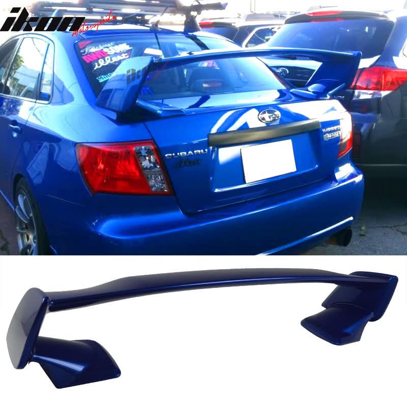 2008-2014 Subaru WRX 08-11 Impreza STI STI Style Trunk Spoiler ABS - Image 9