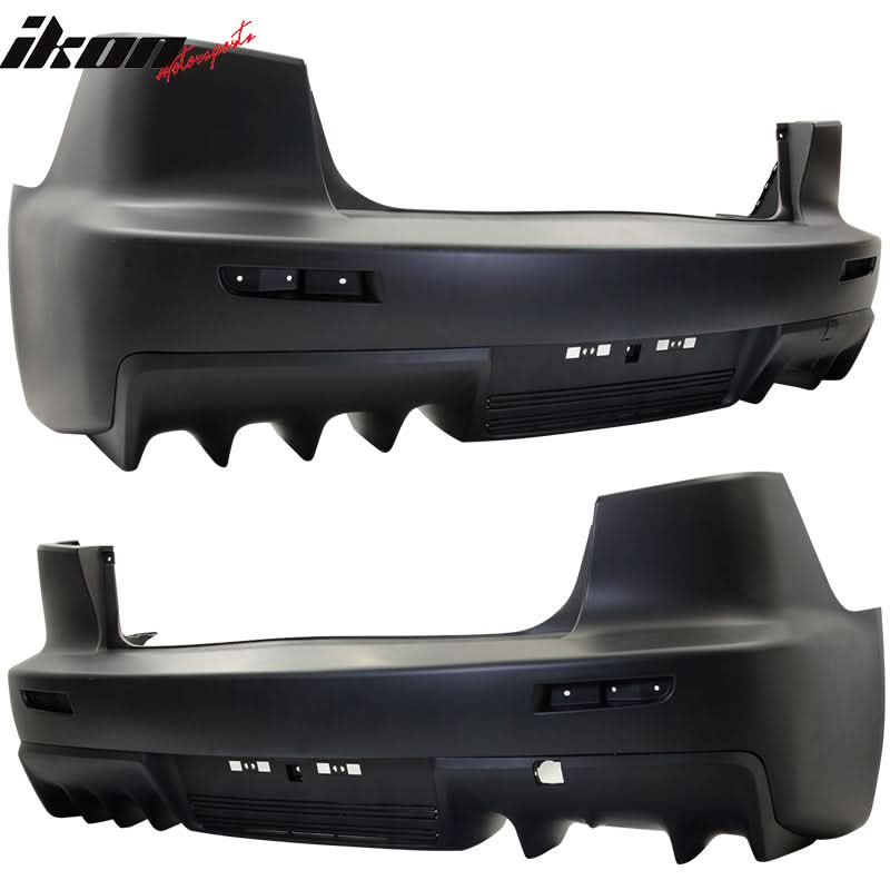 2008-2015 Mitsubishi Lancer EVO 1 Outlet Rear Bumper Conversion PP - Image 2