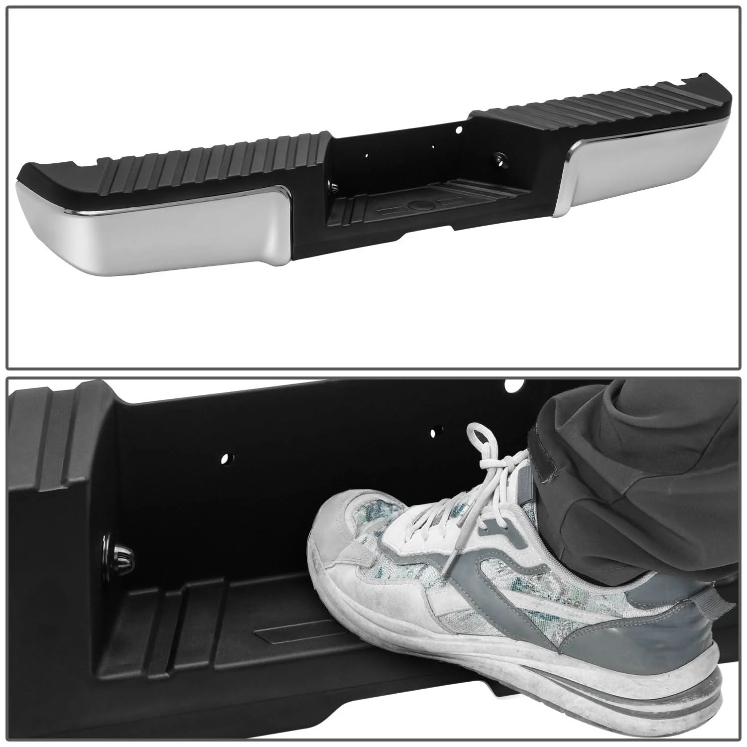 2008-2016 Ford F-250/F-350/F-450 Super Duty Chrome Rear Bumper Assembly - Image 3