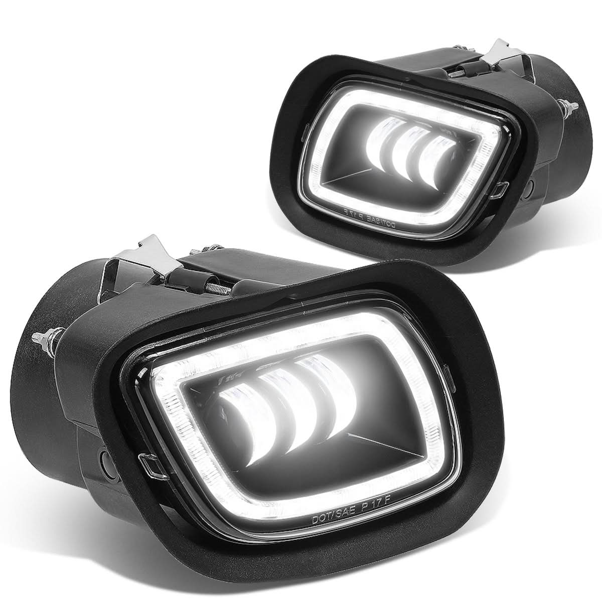2008-2017 Freightliner Cascadia Black Fog Lights - Image 2