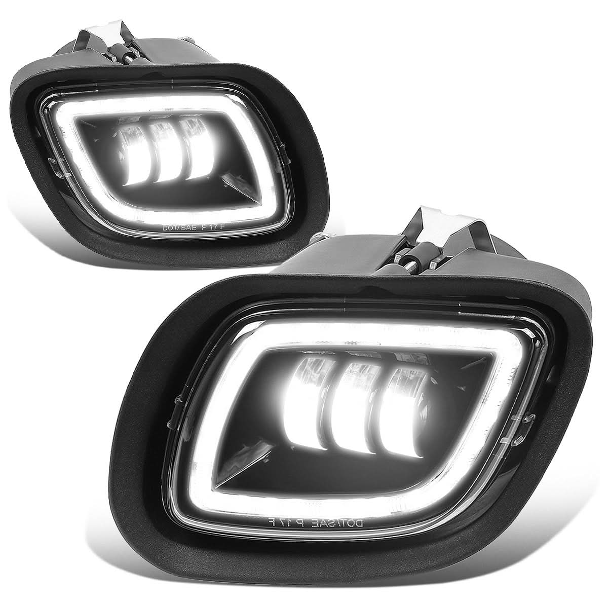 2008-2017 Freightliner Cascadia Black Fog Lights - Image 3