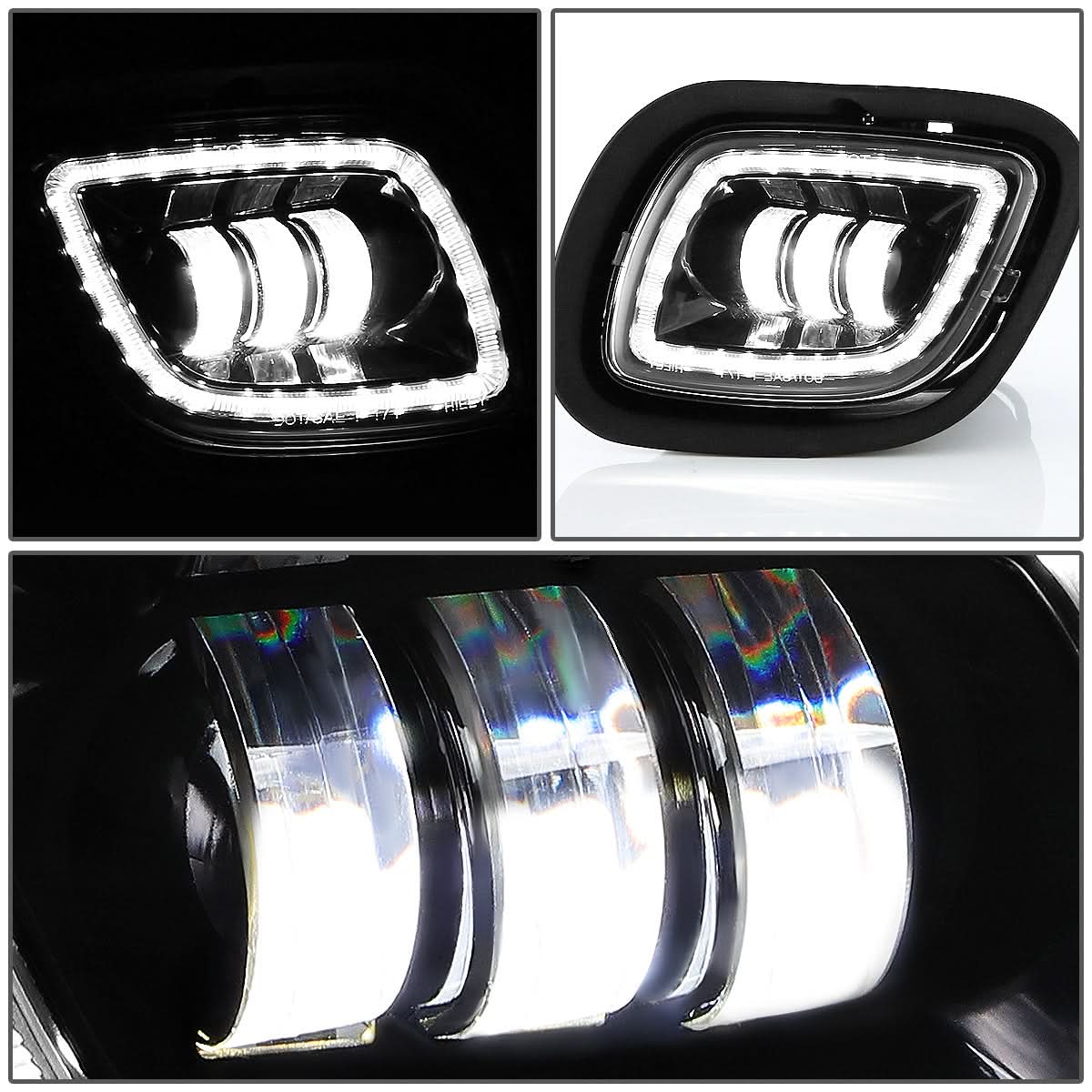 2008-2017 Freightliner Cascadia Black Fog Lights - Image 4
