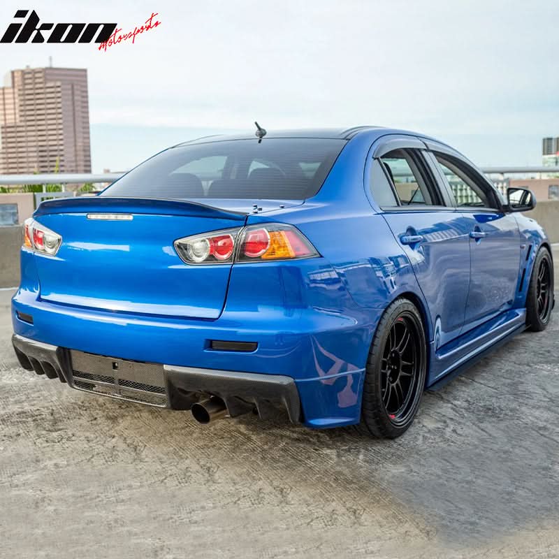 2008-2017 Mitsubishi Lancer EVO X 10 RS Rear Trunk Spoiler ABS - Image 2