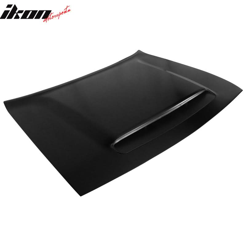 2008-2023 Dodge Challenger Hood Demon Style Aluminum Black Car Hood - Image 4