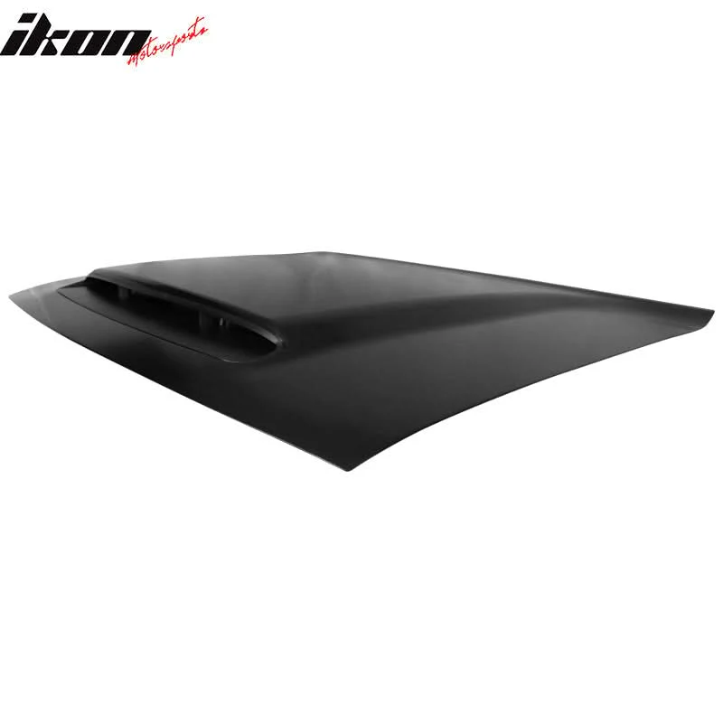 2008-2023 Dodge Challenger Hood Demon Style Aluminum Black Car Hood - Image 6