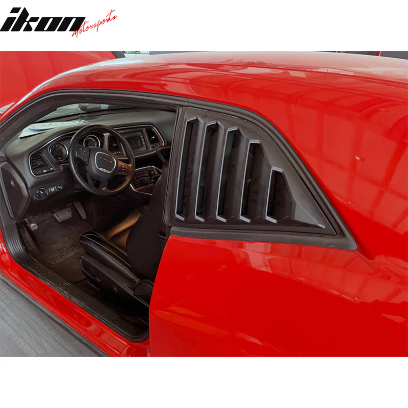 2008-2023 Dodge Challenger XE V4 Side Window Louvers PP - Image 4