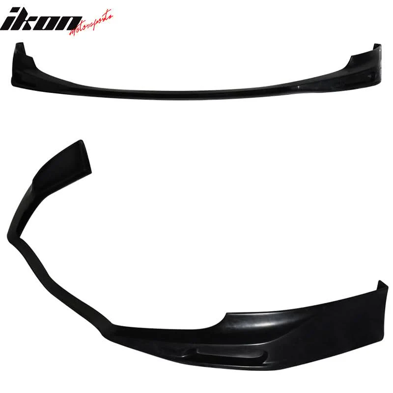 2009-2010 Acura TSX CU1 JDM Style Unpainted Black Front Bumper Lip PU - Image 4