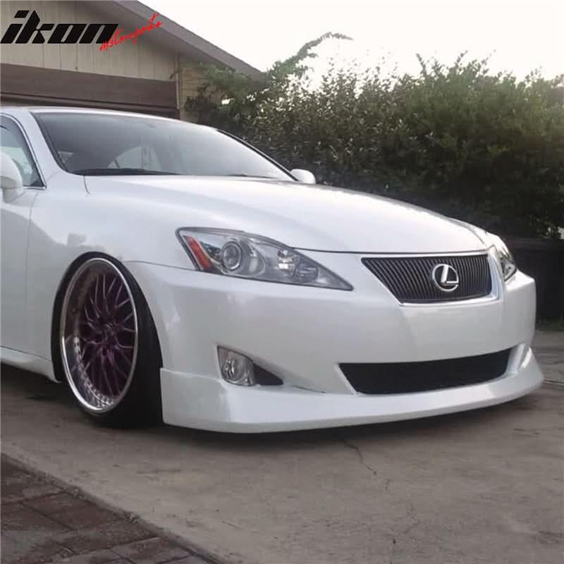 2009-2010 Lexus IS250 IS350 Sedan V Style Front Bumper Lip Spoiler PU - Image 11