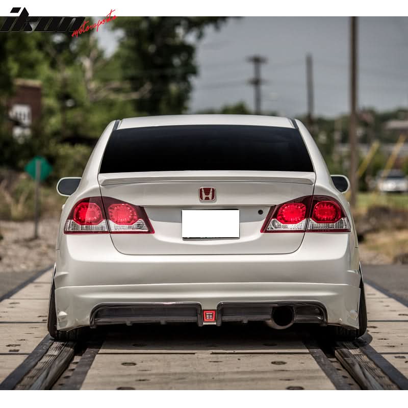 2009-2011 Honda Civic  Mugen Front Lip PU Rear Lip PP LED Brake Lamp - Image 13